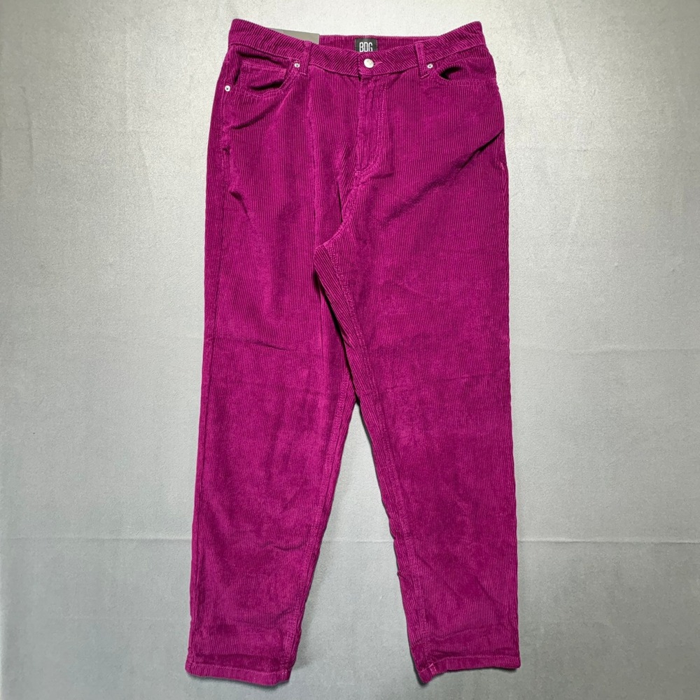 BDG Urban Outfitters Mom High-Rise Corduroy Pants Magenta Purple Size 32
